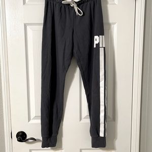 Small Dark Grey Drawstring Sweatpants PINK